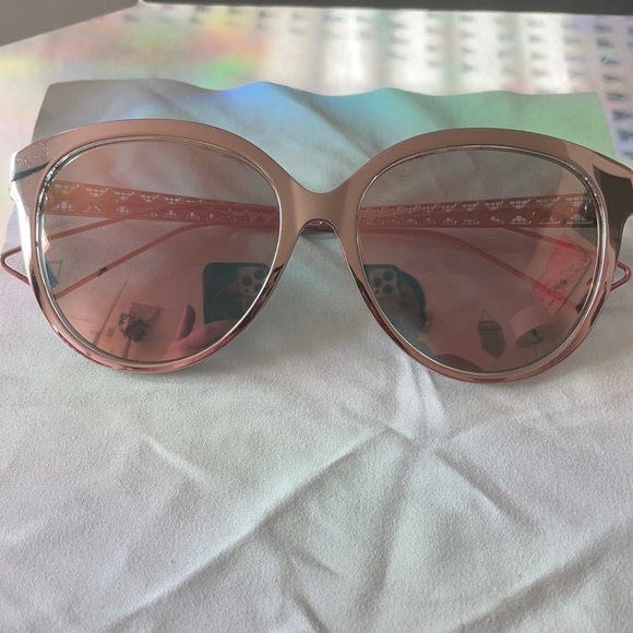 Dior Rectangular Sunglasses Diorama 1 TGW0J Pink/Crystal 52mm - Picture 4 of 10